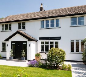 Flush Sash uPVC Window System for Arts & Crafts Style Home Renovation