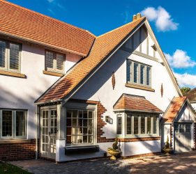 Heritage Flush Casement Windows in Painswick RAL 7038