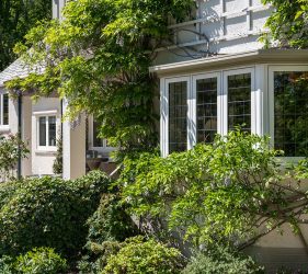 Replica Wooden Windows in modern Flush uPVC Timberlook System