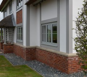 Painswick Wood Effect Windows for Traditional Tudor Style Home