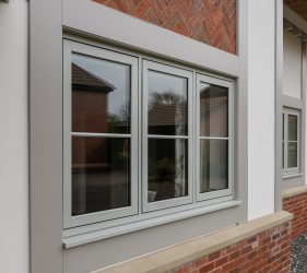 Painswick Wood Effect Windows with Middle Astragal Bar Design