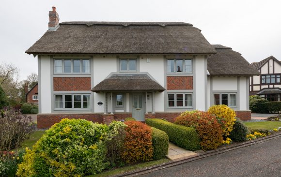 Painswick Agate Grey Flush French Patio Door and Timber Effect Windows