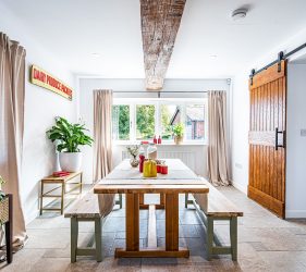 Timberlook Windows and Flush French Doors in Remarkable Renovation featured by George Clarke