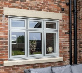 Agate Grey or Painswick Timberlook Heritage Window System with Wood Effect