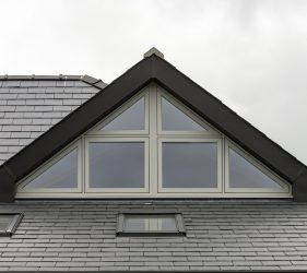 Bespoke Triangular Timberlook Flush Sash Casement Windows in Painswick
